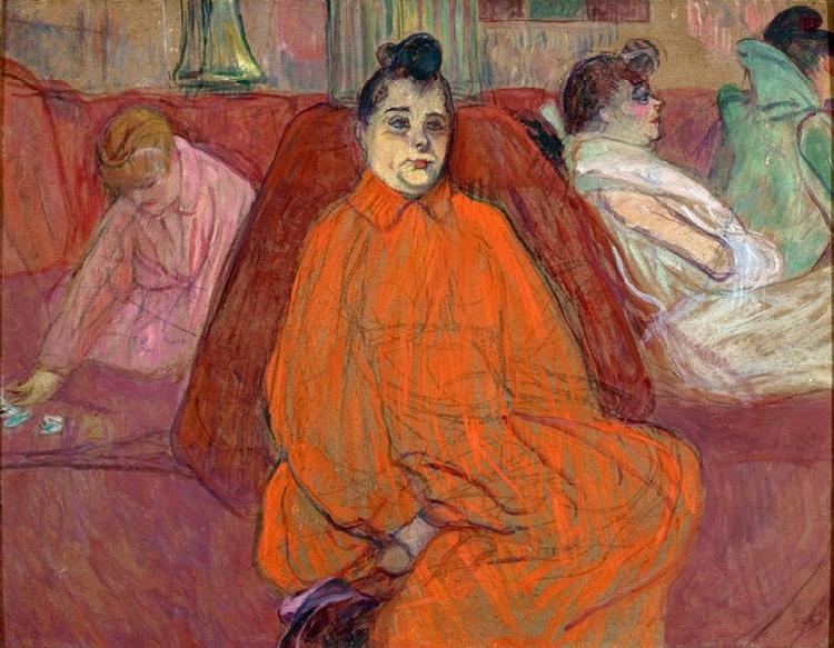 Henri de toulouse-lautrec The Divan oil painting image